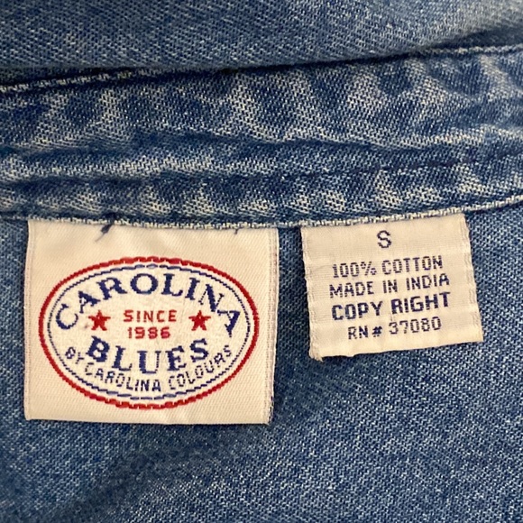 Adorable Snowman Denim Shirt with attached Vest - Size S - Picture 7 of 8